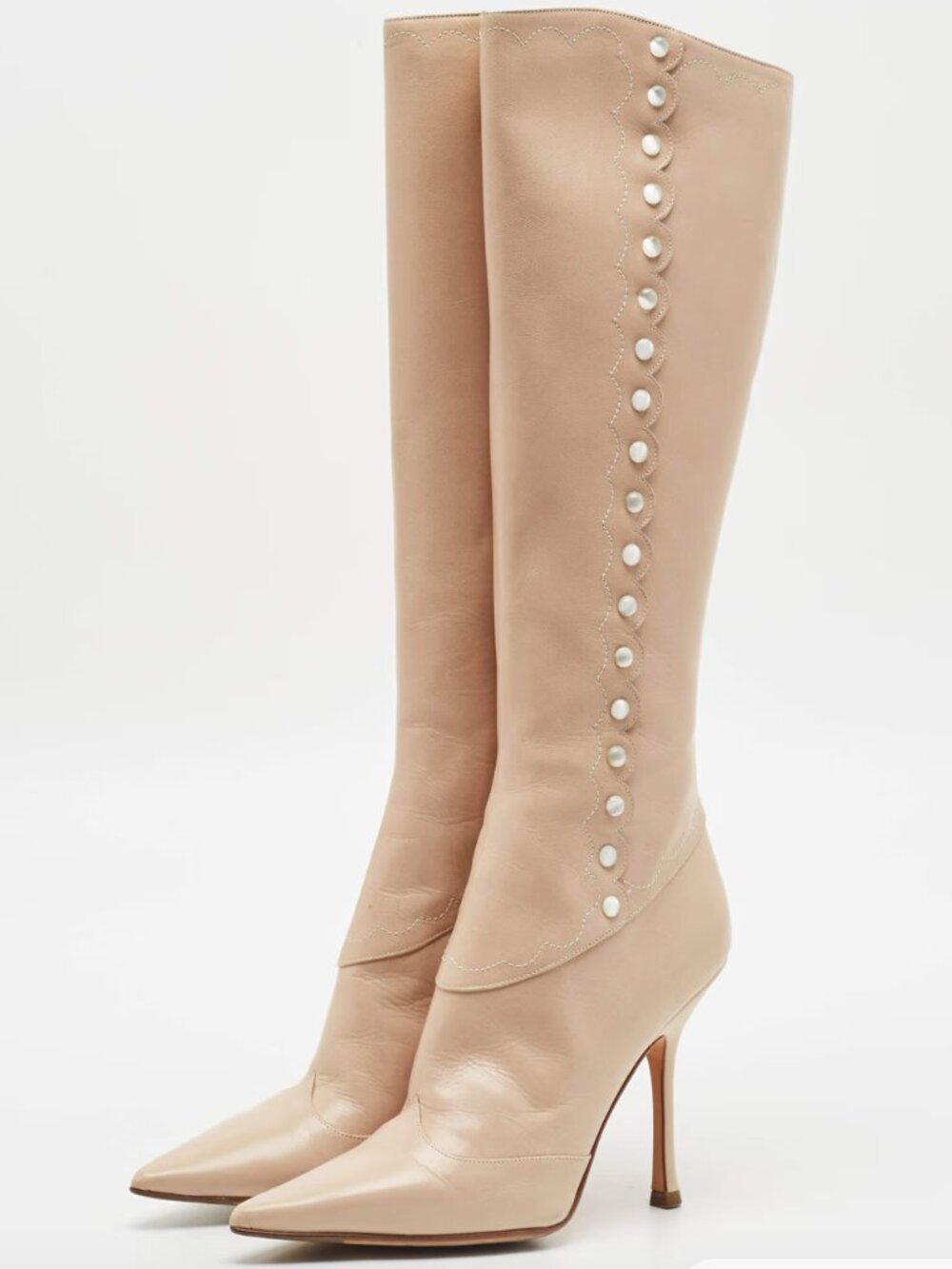 Vintage Jimmy Choo Doreen Pearl Boots